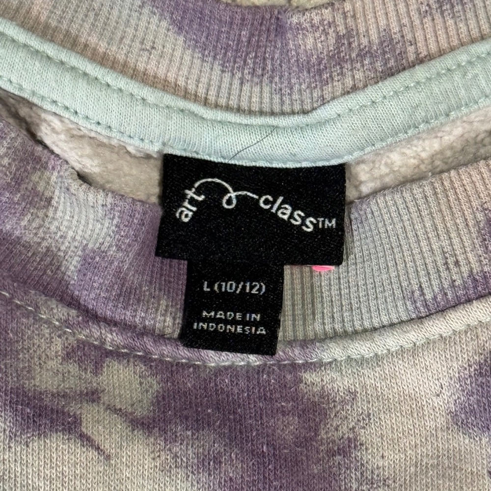 Art Class Tie-Dye Pullover Sweatshirt, Long Sleeve Top, Kids Girls L (10/12)‎